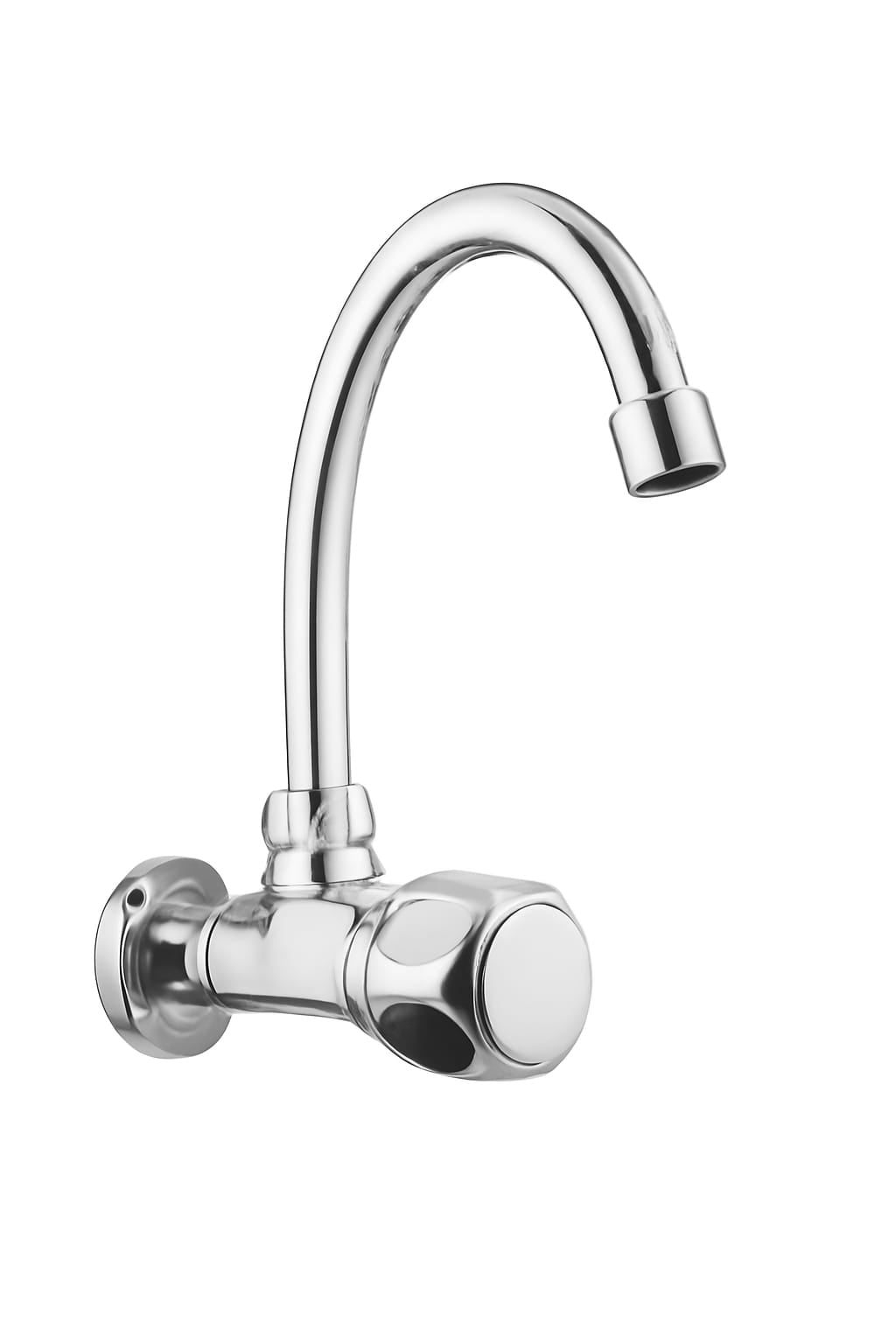 ANB-9003: C.P. Sink Cock 1/2" with (HU) Spout